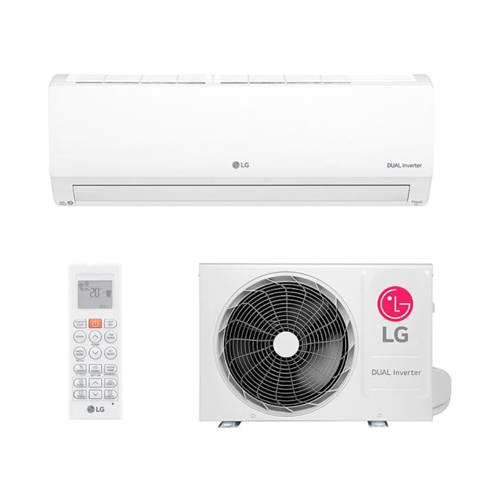 Ar Condicionado Split Inverter 9000 Btus LG Quente e Frio 200V com controle remoto e condensadora