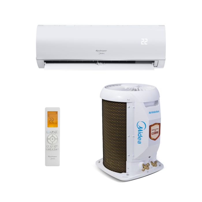 Ar Condicionado Split Inverter 12000 BTUs Frio Midea AirVolution Connect 220V com controle remoto e evaporadora