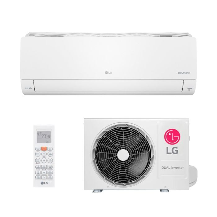 Ar Condicionado Split Inverter 12000 Btus LG Dual Voice e AI 220V com controle remoto e condesandora