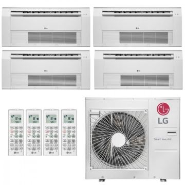 Ar Condicionado Multi Split Cassete Inverter LG 36000 BTUs (3x 9000 + 1x 12000) Quente Frio AMNW12GSJR0 - 220V