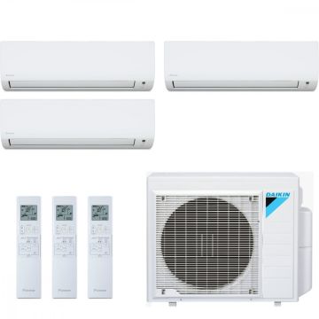 Ar Condicionado Multi Split Inverter Daikin 34000 BTUs (1x 9000 + 1x 12000 + 1x 18000) Quente/Frio S4MXS3412P - 220V