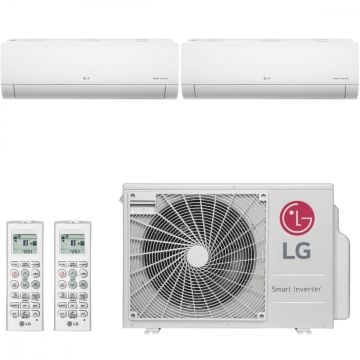 Ar Condicionado Multi Split Inverter Voice LG 18000 BTUs (2x 9000) Quente Frio A2UW18GFA2 - 220V