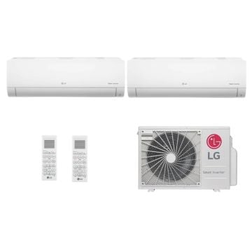 Ar Condicionado Multi Split Inverter LG 18000 BTUs (HW 2x12000) Quente Frio AMNW12GSJA0.EMBTBRZ - 220V