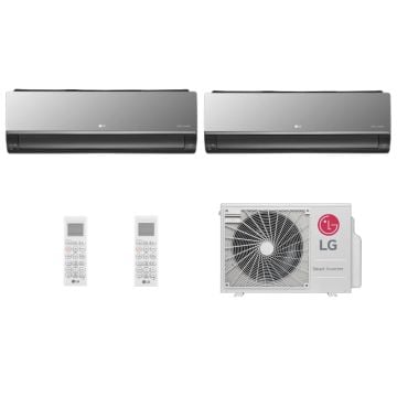 Ar Condicionado Multi Split Inverter LG 18000 BTUs (HW ART 2x12000) Quente Frio A2UW18GFAC.AWGZBRZ- 220V