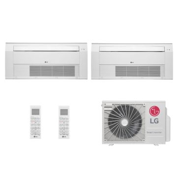 Ar Condicionado Multi Split Inverter LG 18000 BTUs (K7 1V 2x9.000) Quente Frio A2UW18GFAC.AWGZBRZ - 220V