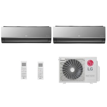 Ar Condicionado Multi Split Inverter LG 21000 BTUs (HW ART 9000 + 18000) Quente Frio A3UW21GFAC.AWGZBRZ - 220V