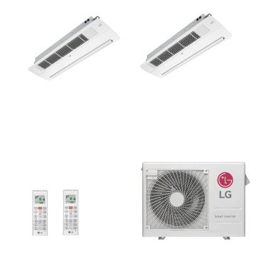 Ar Condicionado Multi Split Inverter LG 24000 BTUs (12000 Cassete + 18000 Cassete) Quente Frio A3UW24GFA3.AWGZBRZ - 220V