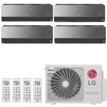 Ar Condicionado Multi Split Inverter LG ARTCOOL 30000 BTUs (3x 9000 + 1x 7000) Quente Frio A4UW30GFA2 - 220V