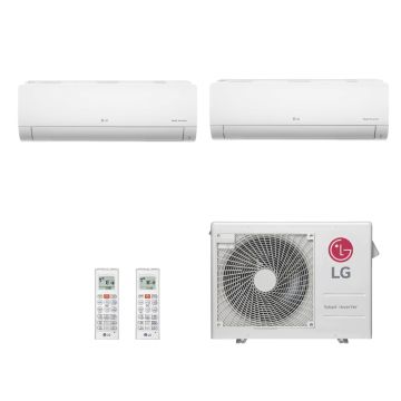 Ar Condicionado Multi Split Inverter LG SMART 24000 BTUs (12000 HW + 24000 HW) Quente Frio A3UW24GFA3.AWGZBRZ - 220V