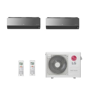 Ar Condicionado Multi Split Inverter LG SMART 24000 BTUs (12000 HW + 18000 HW) Quente Frio A3UW24GFA3.AWGZBRZ - 220V