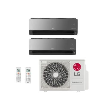 Ar Condicionado Multi Split Inverter LG Smart Artcool 18000 BTUs (9000 + 12000) Quente/Frio A2UW18GFA2 - 220V