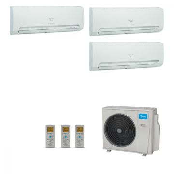 Ar Condicionado Multi Split Inverter Midea 27000 BTUs (3x 9000) Quente Frio 38MBTA27M5 - 220V