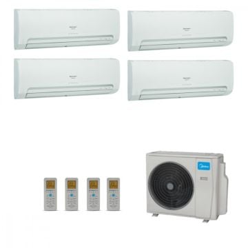 Ar Condicionado Multi Split Inverter Midea 36000 BTUs (4x 9000) Quente Frio 38MBMA36M5 - 220V