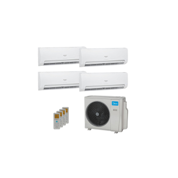 Ar Condicionado Multi Split Inverter Springer Midea 42000 BTUs (4x 12000) Quente Frio 42AGMA12M5 - 220V