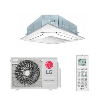 Ar Condicionado Split Cassete Inverter LG 24000 BTUs com Controle Remoto e Condensadora