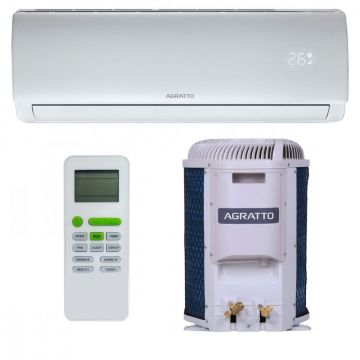 Ar Condicionado Split Agratto Hi Wall Eco Top 12000 BTUs Quente Frio ECST12QFR4 - 220V