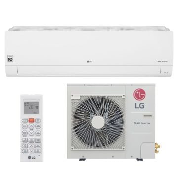 Ar Condicionado Split Inverter LG Hi Wall DUAL Voice 32000 BTUs Quente Frio S4NW36R43FA - 220V