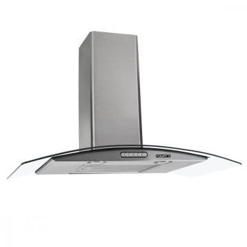 Coifa de Parede Fogatti Slim 80cm Vidro Curvo Inox - 110V