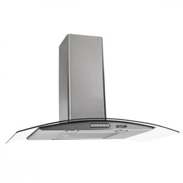 Coifa de Parede Fogatti Slim 80cm Vidro Curvo Inox - 220V