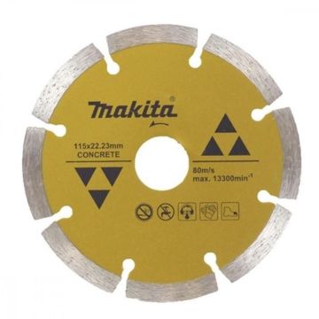 Disco de Esmerilhadeira Diamantado Segmentado 115x22,23mm - Makita