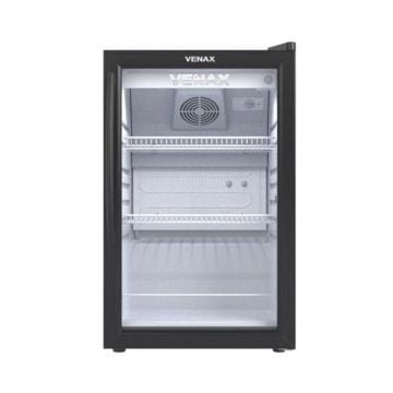 Expositor Refrigerado de Bebidas Venax 100 Litros Preto Fosco VV100 - 110V