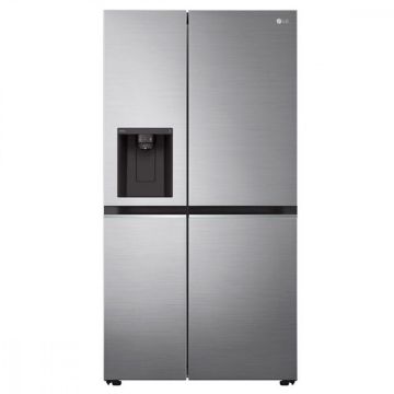 Geladeira/Refrigerador Side by Side Inverter UV Nano LG 611 Litros Frost Free Aço Escovado GCL257SLP1