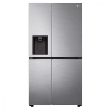 Geladeira/Refrigerador Side by Side Inverter UV Nano LG 611 Litros Frost Free Aço Escovado GCL257SLPL