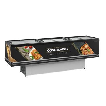 Ilha para Congelados Dupla Ação 819 Litros Gelopar Standart GESV-290 R PR - 220V