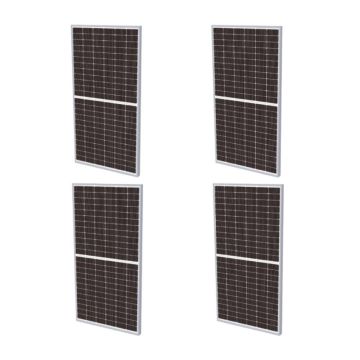 Kit 4un Placa Solar Fotovoltaica Monocristalina 555W Renesola 144 Células RS6-555MG-E3