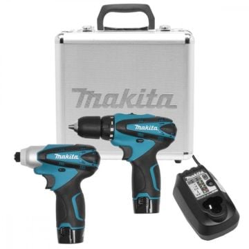 Parafusadeira Furadeira de Impacto Makita á Bateria 12V LCT204 - Bivolt