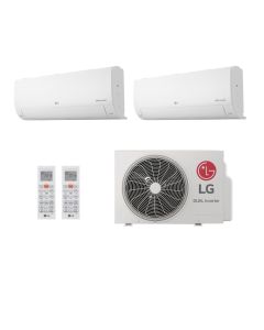 Ar Condicionado Bi Split Inverter LG Hi Wall Dual Voice + AI 16000 BTUs (9000+9000) Frio S32Q16SA181 - 220V