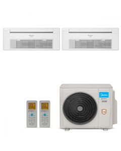 Ar Condicionado Multi Split Cassete Inverter Midea 18000 BTUs (2x 9000) Quente Frio 38MBBA18M5 - 220V