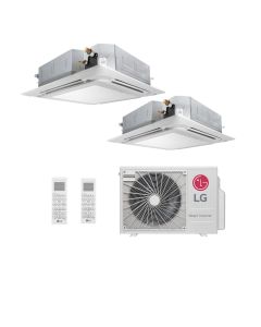 Ar Condicionado Multi Split Cassete Inverter LG 18000 BTUs (2x12000) Quente/Frio A2UW18GFAC.AWGZBRZ - 220V