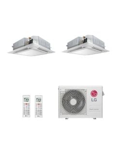 Ar Condicionado Multi Split Inverter LG 24000 BTUs (Cassete 4V 12000 + 18000) Quente Frio A3UW24GFA3.AWGZBRZ - 220V