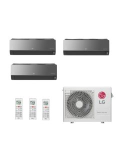 Ar Condicionado Multi Split Inverter LG ARTCOOL 24000 BTUs (2x 7000 HW + 18000 HW Quente Frio A3UW24GFA3.AWGZBRZ - 220V