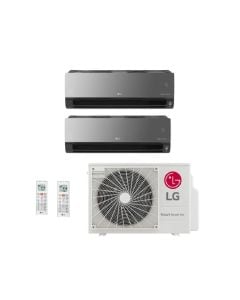 Ar Condicionado Multi Split Inverter LG Smart Artcool 18000 BTUs (9000 + 12000) Quente/Frio A2UW18GFA2 - 220V