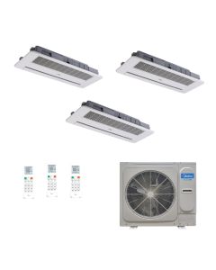 Ar Condicionado VRF/Multi Split Inverter Midea Atom 28.000 BTUs (3x 12000 Cassete 1 via ) Quente Frio - 220V