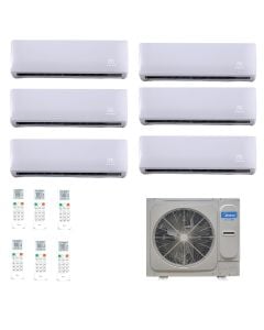 Ar Condicionado VRF/Multi Split Inverter Midea Atom 56.000 BTUs (2x 9000 HW + 4x 12000 HW ) Quente Frio - 220V