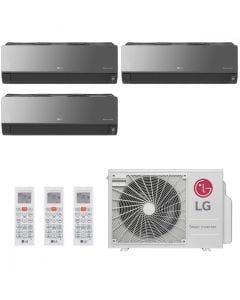 Ar Condicionado Multi Split LG ARTCOOL 30000 BTUs (2x 9000 + 1x 12000) Quente Frio A4UW30GFA2 - 220V