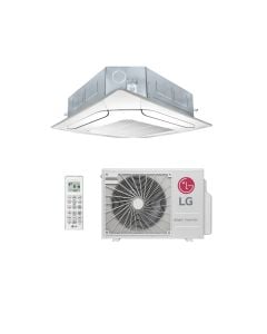 Ar Condicionado Split Cassete Inverter LG 18000 BTUs com Controle Remoto e Condensadora na cor Branca