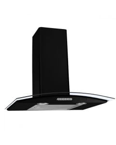 Coifa de Parede Fogatti Slim 60cm Vidro Curvo Preto - 220V