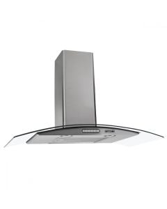 Coifa de Parede Fogatti Slim 90cm Vidro Curvo Inox - 110V