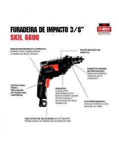 Furadeira de Impacto Skil 3/8" 570W 6600