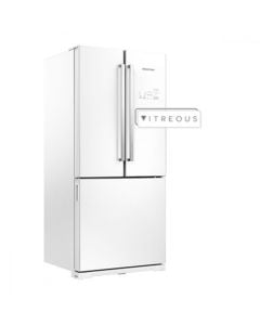 Geladeira/Refrigerador Inverse Brastemp Side Vitreous 540 Litros Frost Free Branco GRO08 - 110V