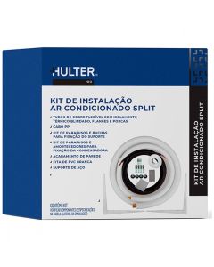 Kit de Instalação Ar Condicionado Hulter 1/4" 1/2" 12.000 a 18.000 BTUs HT112183MPR