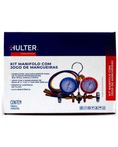 Kit Manifold com Visor Hulter Mangueira 1/4" 90cm HT5536GF