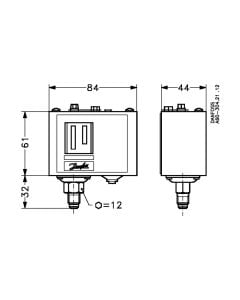 Pressostato BX Danfoss KP 1 BX RM