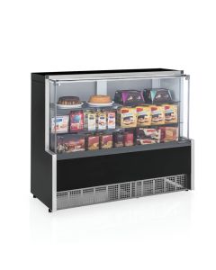 Vitrine Neutra Gelopar Aurora Preta 1,40m MNPA-140R