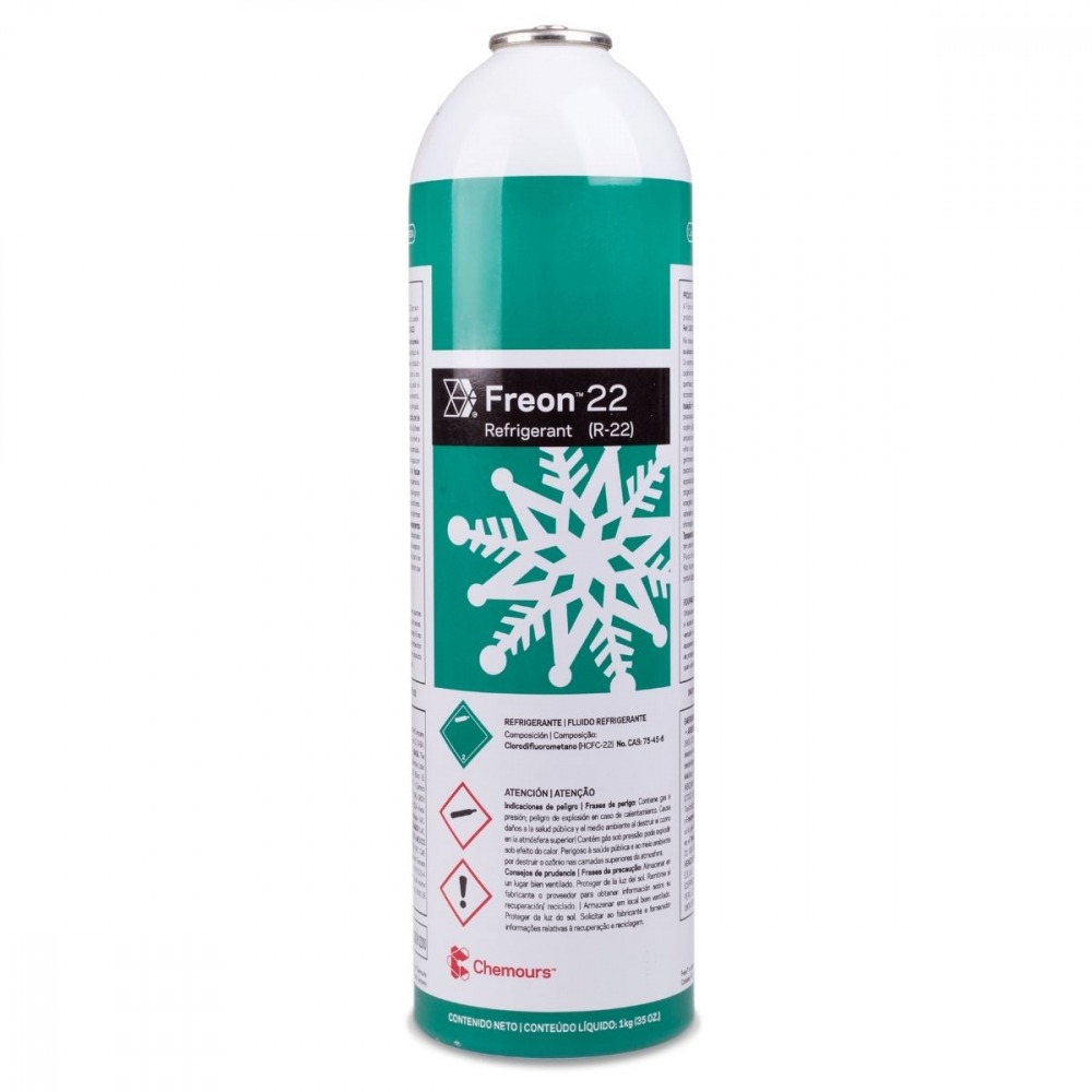 Fluido Gás Refrigerante Chemours R22 ONU1018