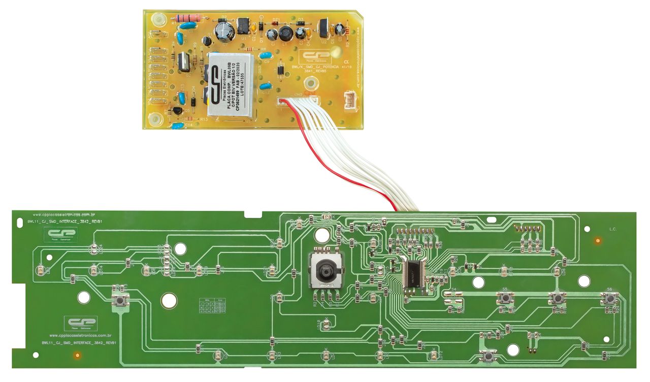 Placa Controladora Digital De Processo CP Compatível Lavadora BWL09B V1/2 Com Potência 3621499 - Bivolt